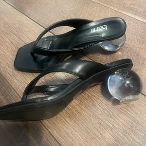 Clear heel witchy heels